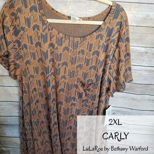 2XL Jacquard fabric NWT LuLaRoe Carly dress